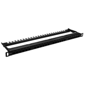 Патч-панель высокой плотности 19", 24хRJ-45, UTP, 5e, 0,5U 10-0404 SUPRLAN