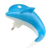 Светильник-ночник DTL-301-Дельфин/Blue/4LED/0,5W Без выключателя 10313 Uniel