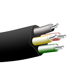 Кабель АВВГ 4х10 ок(N) -0,66 Элпром (10м)