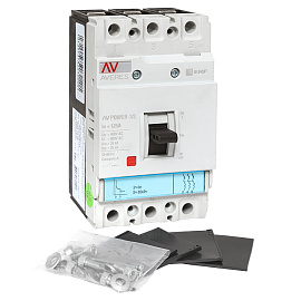 Выключатель автоматический 125А 3П трехполюсный AV POWER-1/3 35kA TR AVERES mccb-13-125-TR EKF