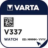 Элемент питания V337 (SR416SW) д/часов (00337 101 111) батарейка оксид-серебряная 337101111 VARTA