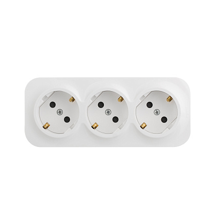 Изображение товара Блок розеточный Legrand Quteo 3 x 2К+З IP20 16А 250В белый
