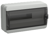 Бокс пластиковый КМПн-18 IP65 навесной TEKFOR черн. прозр. дверь 245х408х153 TF5-KP72-N-18-65-K03-K02 /уп.1шт/ IEK