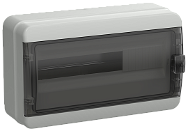 Бокс пластиковый КМПн-18 IP65 навесной TEKFOR черн. прозр. дверь 245х408х153 TF5-KP72-N-18-65-K03-K02 /уп.1шт/ IEK