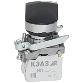 Переключатель КПЕ2602РС-черный-0но+2нз-ручка-фикс-3поз-IP65-КЭАЗ 282736