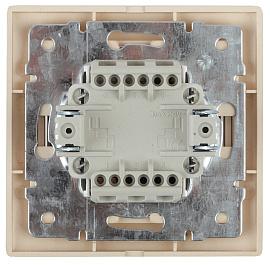 Выключатель двухклавишный скрытой установки 1-104-11 10А-250В IP20 Intro Plano сосна Б0030045 ЭРА