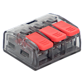 Строительно-монтажная клемма СМК 221-413 3 отверстия 0.2-4.0 мм2 (plc-smk-221-413) EKF PROxima