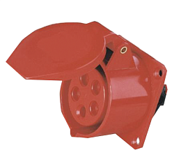 Розетка фланцевая 325-32А-6h-380AC-3P+PE+N-IP44