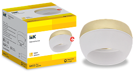 LIGHTING Светильник 4010 накладной потолочный под лампу GX53 золото IEK