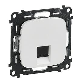 Розетка RJ45 компьютерная Valena ALLURE скрытой установки cat.5е UTP с лицевой панелью белый 753740 Legrand