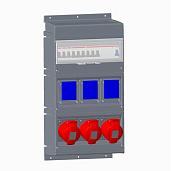Бокс MPR16/3 с розетками в сборе, IP44, пластик 2CMA168995R1000 ABB