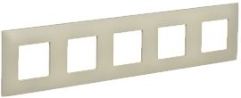 Рамка 5-местная SK-F01B бежевый SKANDY SK-M52-K10 IEK