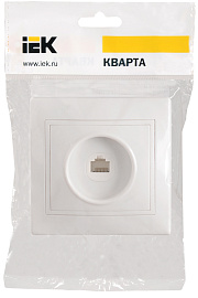 РК10-КБ Розетка 1местн. комп. КВАРТА (белый)