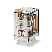 Реле миниатюрное универсальное электромеханическое 2CO 10A контакты AgNi 24В DC RTI 553290240000 / 55.32.9.024.0000 Finder