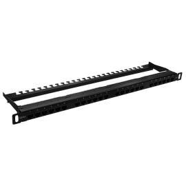 Патч-панель высокой плотности 19", 24хRJ-45, UTP, 5e, 0,5U 10-0404 SUPRLAN