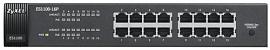 Коммутатор PoE Zyxel ES1100-16P, 16xFE, (8xPoE), rack 19", бюджет PoE 130 Вт ZX-ES1100-16P-EU0102F ZyXEL