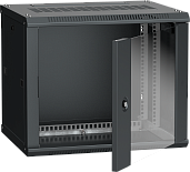 ITK Шкаф телекоммуникационный навесной (настенный) LINEA W 9U 600x450 мм дверь стекло, RAL9005 LWR5-09U64-GF IEK