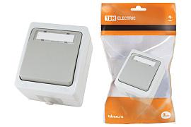 Кнопка звонковая Вуокса с полем для надписи IP54 6A SQ1803-0006 TDM