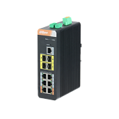 Коммутатор промышленный 10-портовый управляемый PoE DH-PFS4410-6GT-DP DAHUA