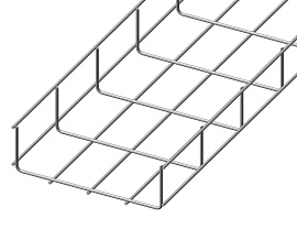 Лоток проволочный 100х60х3000 INOX (AISI 304) (3 м/уп) Промрукав