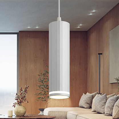 Изображение товара Светильник подвесной PL19 под лампу MR16 GU10 белый металл 12Вт IP20