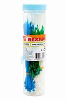 Набор цветных хомутов пластик. HX-1 07-7201 Rexant
