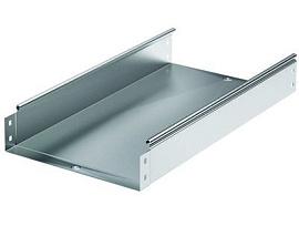 Лоток неперфорированный металлический 80х80 L2000, нержавеющий 35051INOX DKC