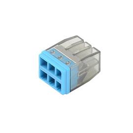 Клемма самозажимная прозрачная СМК 772-206 2,5мм² (Cu+Alu) 5шт. 26732 4 Duwi