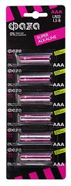 Батарейка (элемент питания) LR03 Super Alkaline BL-6  ААА .5002012 ФАZА