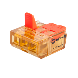 Клемма универсальная соединительная 3-проводная (5 шт.) TR-02-03 a038404 Werkel