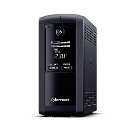 Источник бесперебойного питания Line-Interactive 1000ВА/550Вт USB/RS-232/RJ11/45 (4 EURO) VP1000ELCD CyberPower