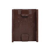 Соединитель (20х10) (4 шт) Plast под темное дерево PROxima cond-20-10x4 EKF