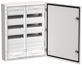 Корпус металлический ЩРн-96 (2х48) 710х570х140 IP54 белый TITAN 5 TI5-50-N-2X048-54 IEK
