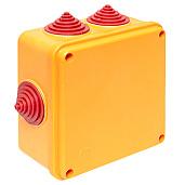 Коробка огнестойкая 100х100х50мм IP55, 2 двойных клеммника 1,5-2,5 мм2 EKF plc-kmrf-100-4-02
