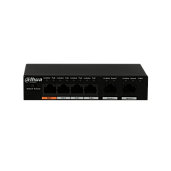Коммутатор 4-портовый неуправляемый PoE DH-PFS3006-4ET-60 DAHUA