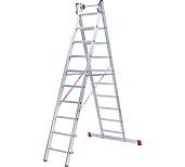 Лестница двухсекционная NV1220 2х13 ступеней, 3,44-6,04 м; алюминий Новая высота 1220213