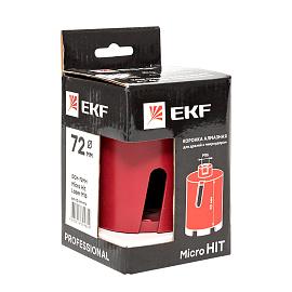 Коронка алмазная для дрелей с микроударом DCH-72MH Micro Hit Laser M16  Professional dch-72-mh-m16 EKF