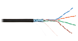 Кабель F/UTP 4 пары, Кат.5e, 24AWG (0,49мм) NKL 2700B-BK NIKOLAN
