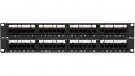 Патч-панель 19&quot;,2U,CAT5E, 48 портов RJ45, неэкранированная RN5PPU242 DKC