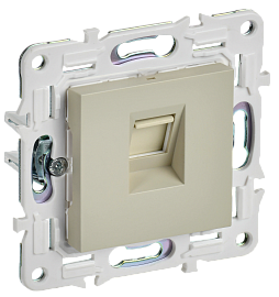 Розетка компьютерная RJ45 кат.5E SK-K01B бежевый SKANDY SK-K10-1-K10 IEK