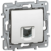 Розетка RJ45 компьютерная Etika информационная кат 6 UTP белый 672253 Legrand