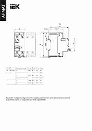 Выключатель дифференциального тока ARMAT R10N 4P 40А 30мА тип B  AR-R10N-4-040B030 IEK