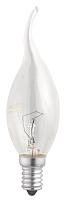 Лампа накаливания 60Вт CT35 60W Е14 clear прозрачная "Свеча на ветру" .3321468 Jazzway