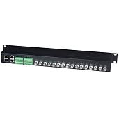Пассивный 16-канальный приемопередатчик HDCVI/HDTVI/AHD SC&T TPP016HD по витой паре CAT5e/6 до 300м(HDCVI/AHD), до 200м(HDTVI).
