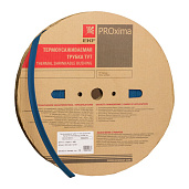 Термоусаживаемая трубка 8/4 ТУТнг синяя /уп.100м/ (до 125 С) tut-8-g EKF