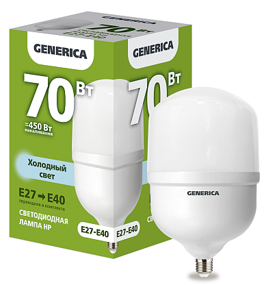 Изображение товара Лампа светодиодная GENERICA 70 Вт E27/E40 6500K
