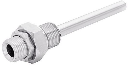 Изображение товара Гильза для термометра xx.220 из нержавеющей стали длина 100 мм диаметр 14 мм G1/2