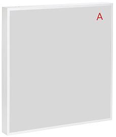 LIGHTING PRO Светильник светодиодный ДВО 2001A 45Вт 3000К IP40 588х588мм Грильято опал БАП 3ч IEK