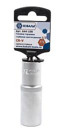 Головка торцевая глубокая  1/2", 19 мм, Cr-V  КОБАЛЬТ 644-108