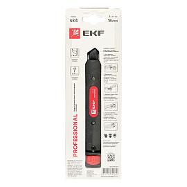 Нож строительно-монтажный 18 мм НСМ-80 (SK4) Heavy Duty (до 60 кг) Professional ncm-80-pro EKF